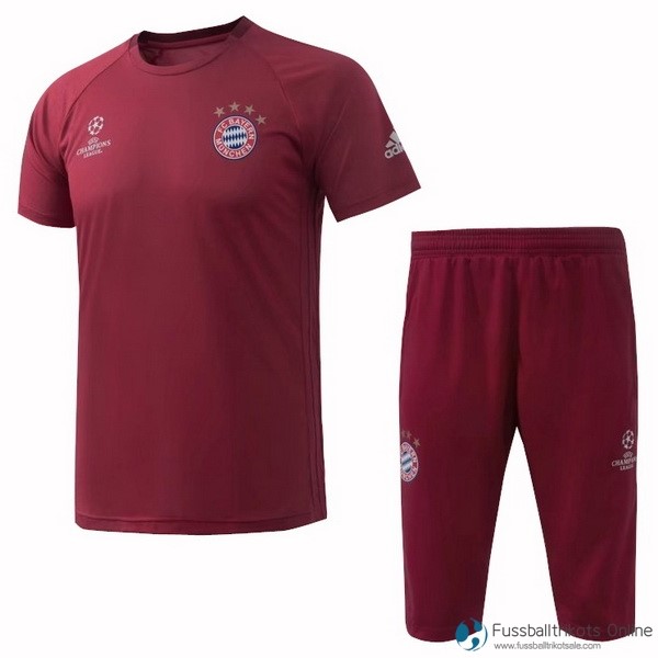 Bayern München Training Shirts Set Komplett 2017-18 Rote Fussballtrikots Günstig